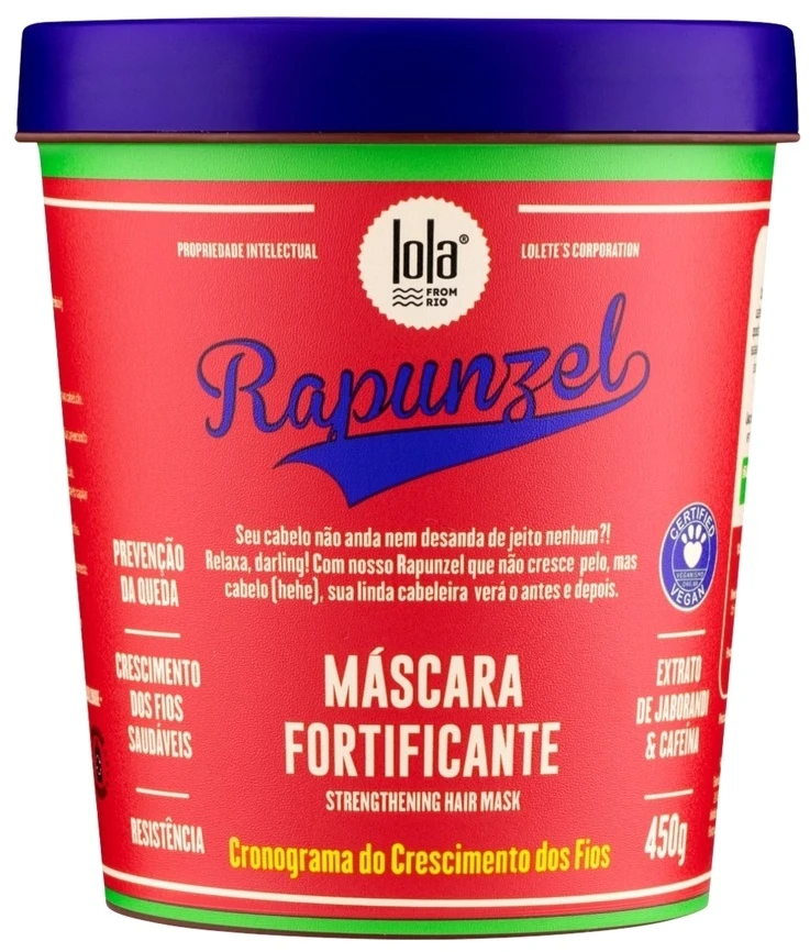 „Love Lola Cosmetics Rapunzel“ plaukų kaukė „Kreminis“, stiprinamoji, 450 g