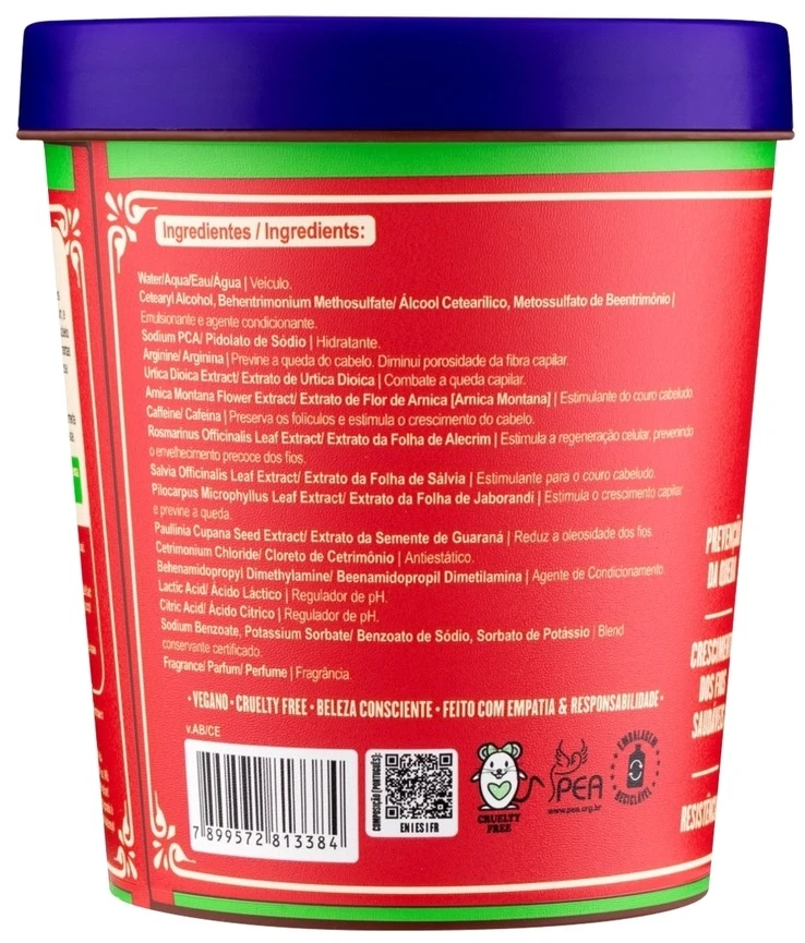 „Love Lola Cosmetics Rapunzel“ plaukų kaukė „Kreminis“, stiprinamoji, 450 g