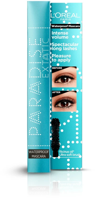 Vandeniui atsparus blakstienų tušas L'oreal Paradise Extatic 6ml Juodas