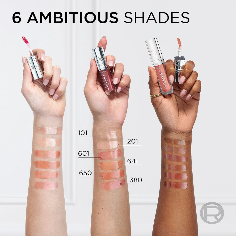 L'Oréal Paris Plump Ambition Hyaluron Lip Oil lūpų aliejus