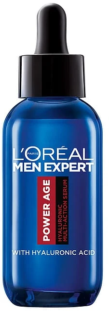 L'Oréal Paris Men Expert Power Age Hyaluronic Multi-Action serumas odos serumas vyrams, 30 ml