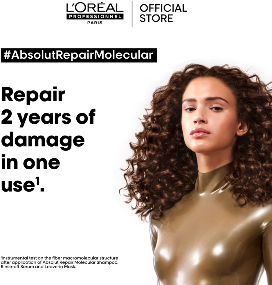 Nuplaunamas serumas labai pažeistiems plaukams L'oreal Professionnel Absolut Repair Molecular Rinse-Off Serum 250ml