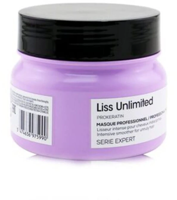 L'Oreal Professionnel, Serie Expert Liss Unlimited, plaukų priežiūros kremas-maskė, glotninimui, 250 ml