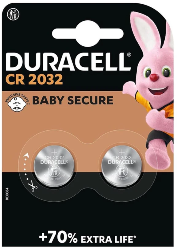 LP Duracell ličio baterijos DL2032 2 vnt./blisteryje