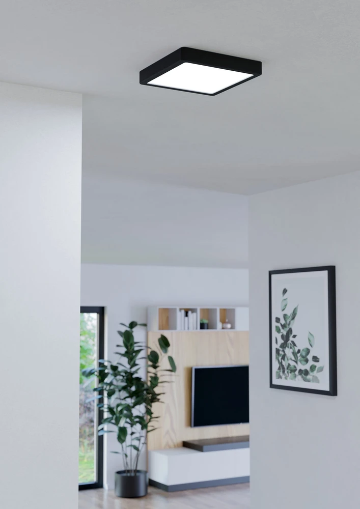 Lubinis šviestuvas EGLO - „Fueva-Z“ išmanioji lubinė lempa - 21x21 cm - „Zigbee“ ir „Bluetooth“
