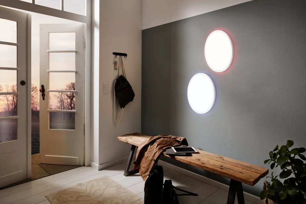EGLO - Rovito-Z pakabinamas šviestuvas, baltas Ø42 - RGB + reguliuojama balta spalva - Zigbee ir Bluetooth