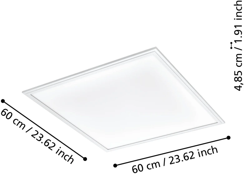„Eglo“ – „Salobrena-Z“ išmanioji LED lubinė panelė 59,5x59,5 – „Zigbee“ ir „Bluetooth“