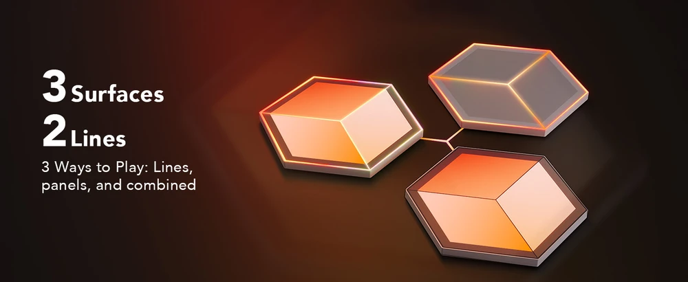 „Govee“ – „Glide Hexagon“ šviesos plokščių itin platus išplėtimo paketas – 1 plokštė, skirta H606AC81
