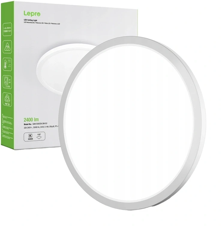 Lubinis šviestuvas LEPRO 1500039-DW-EU 24W 2400lm Ceiling Light