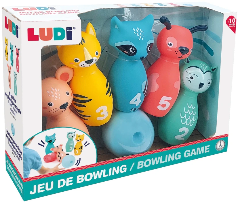 LUDI boulingo žaidimas, miško gyvūnai