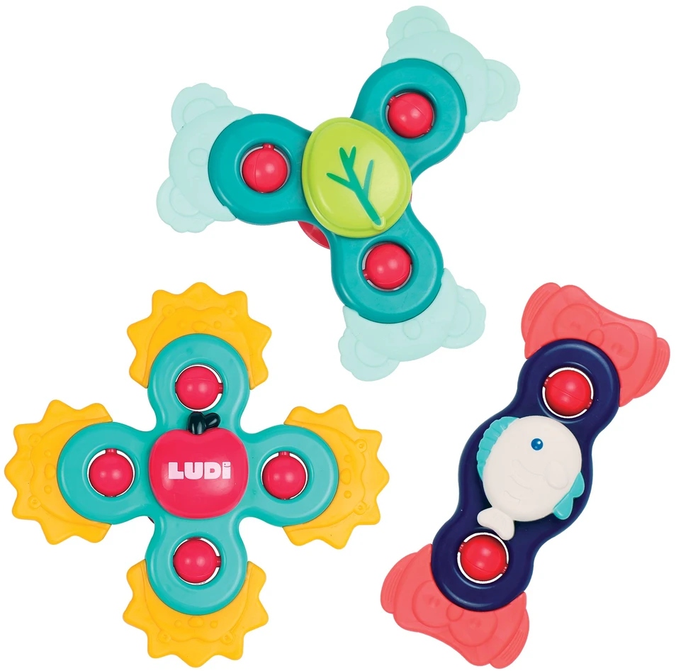 Suktukai kūdikiams Ludi Baby Spinner, 3 vnt.