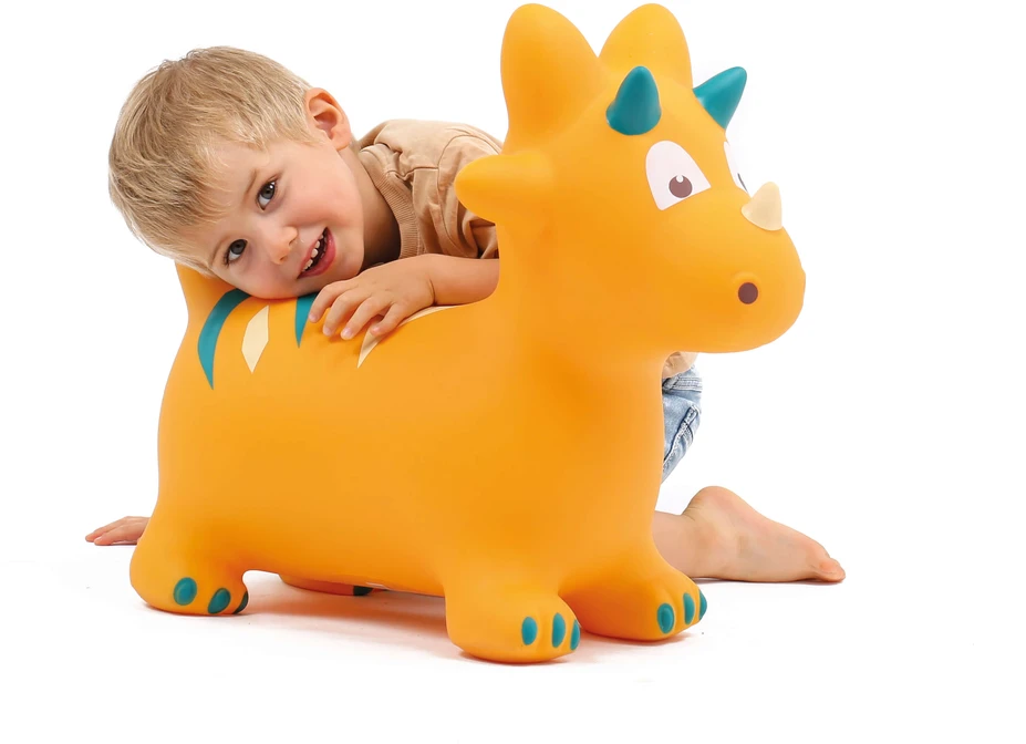 LUDI šokliukas, geltonas dinozauras