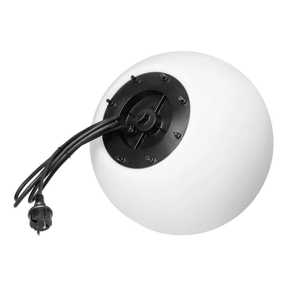 Sieninis šviestuvas Orno LUNA II sodo rutulinis šviestuvas, E27, maks. 18 W, IP65, baltas, Ω380