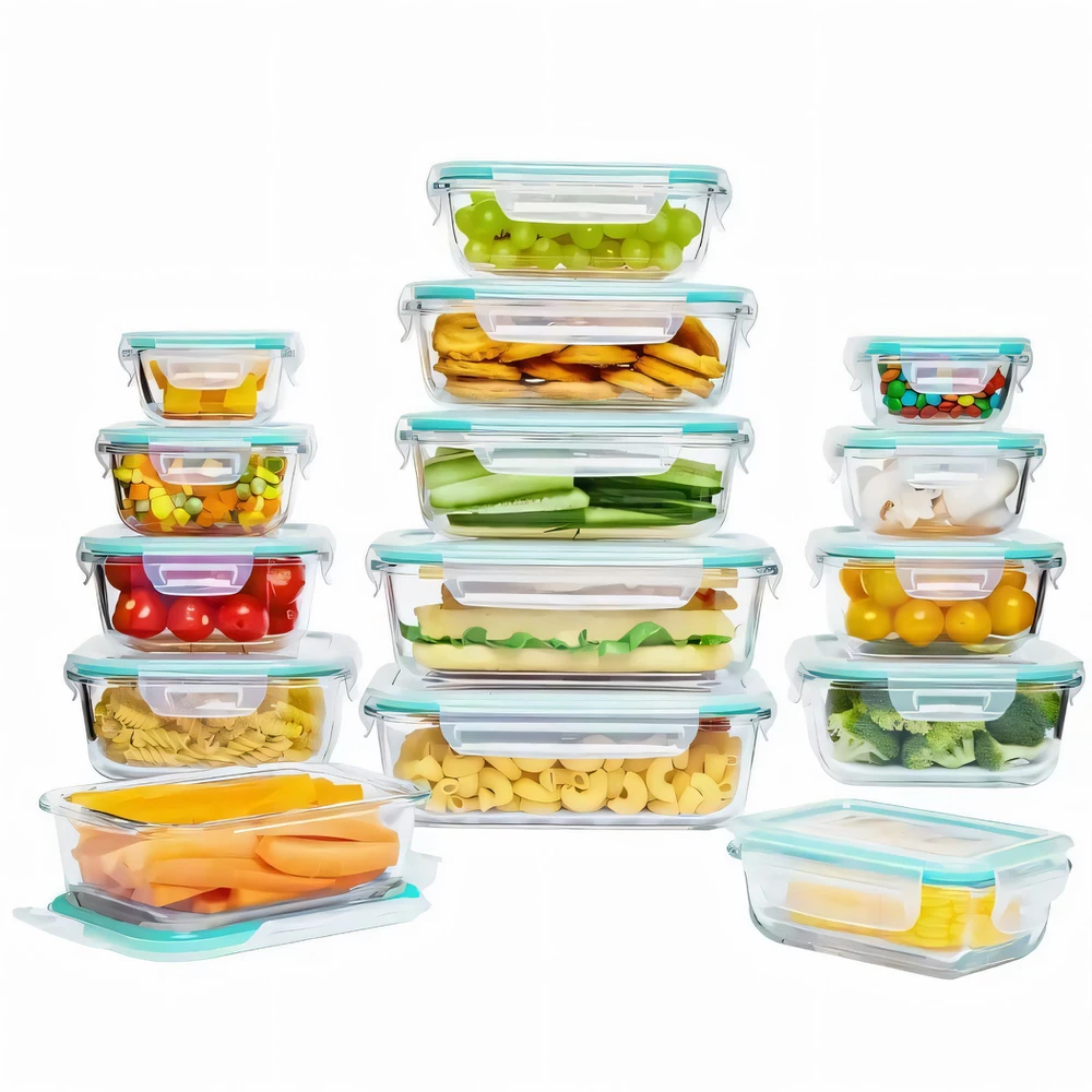 Lunchbox Stikliniai maisto indai GlassFresh, 4 dalių