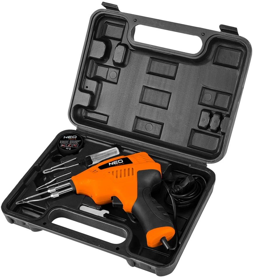 Neo Tools Lutownica 200 W transformatorinis lituoklis, dėkle