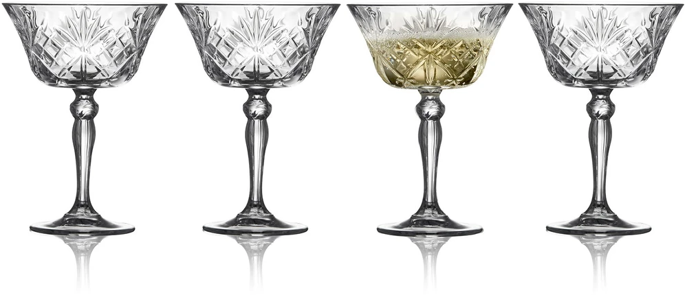 Lumarko Šampano taurės Lyngby Glas Krystal Melodia