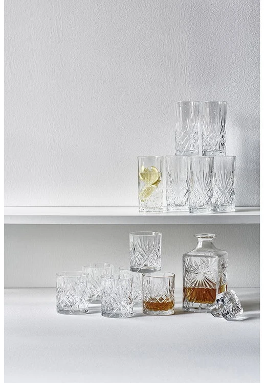 Lyngby Glas - Krištolinė Melodia aukšta taurė - 36 cl - 6 vnt. rinkinys
