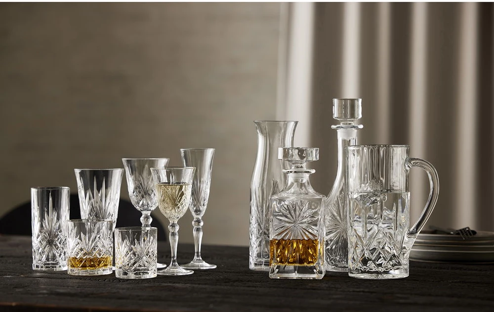 Lyngby Glas - Krištolinė Melodia aukšta taurė - 36 cl - 6 vnt. rinkinys