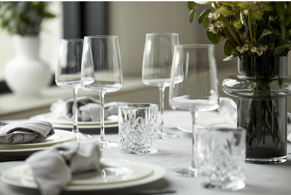 Lyngby Glas - Krištolinė Melodia vandens stiklinė - 23 cl - 6 vnt. rinkinys