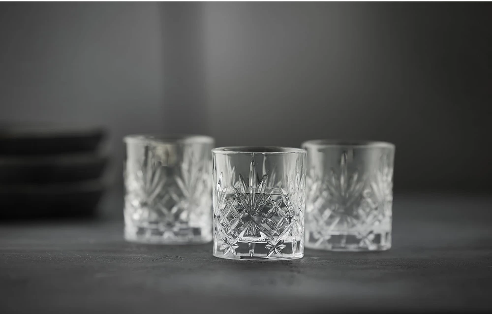 Lyngby Glas - krištolinės Melodia taurės - 8 cl - 6 vnt. rinkinys