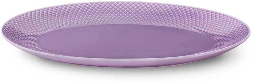 Lyngby Porcelæn - Ovalus serviravimo indas „Rhombe Color“ - 35 x 26,5 cm - violetinė