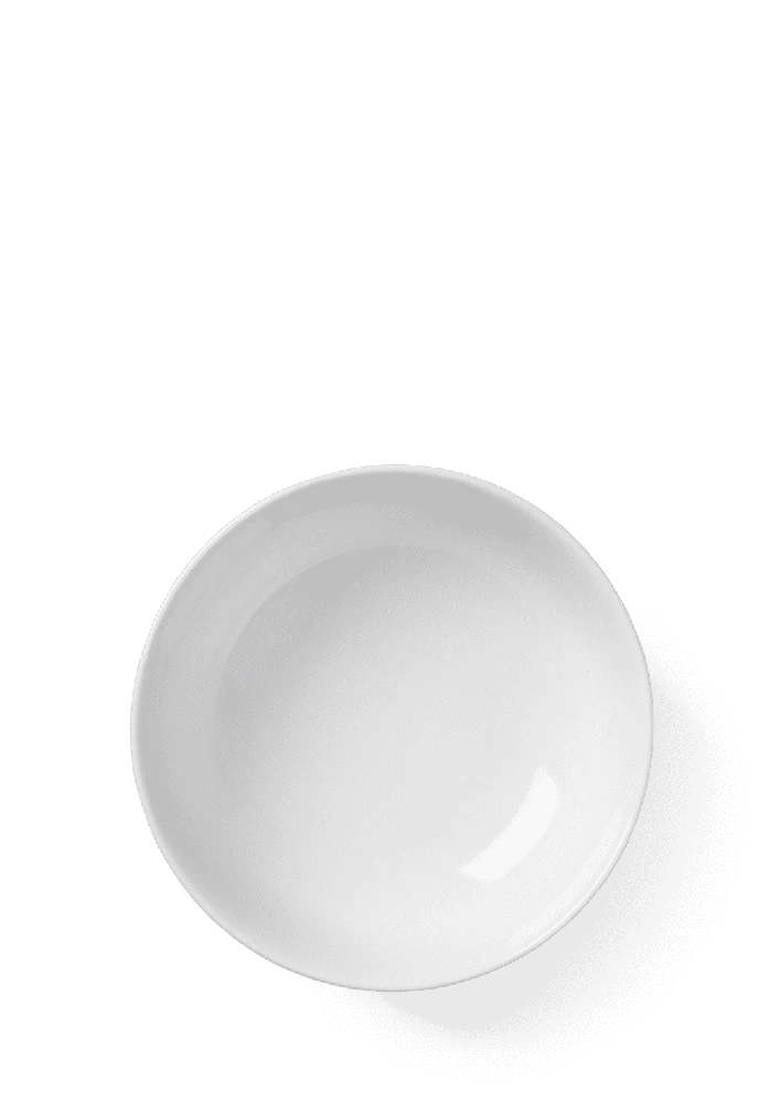 Lyngby Porcelæn - Rhombe Baltas Bowl - Ø15,5 cm
