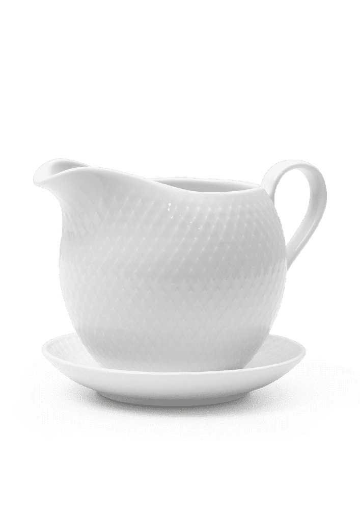 Lyngby Porcelæn - Rhombe Baltas Sauce Boat - 67 cl