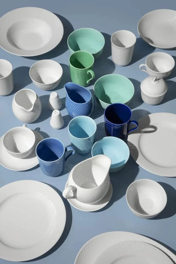 Lyngby Porcelæn - Rhombe spalvos pieno ąsotis - 39 cl - Mėlyna