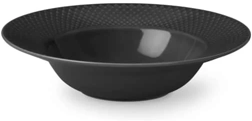 Lyngby Porcelæn – Rhombe žemės sriubos lėkštė – Ø24,5 cm – Šiferis