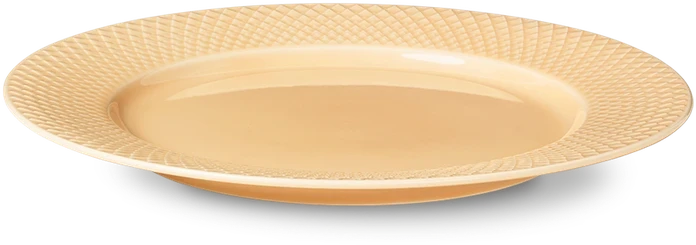 Lyngby Porcelæn – Rombo spalvos pietų lėkštė – Ø27 cm – Smėlis