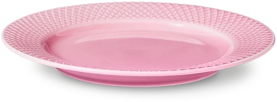Lyngby Porcelæn – Rombo spalvos pietų lėkštė – Ø21 cm – Rosa
