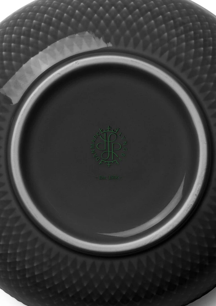 Lyngby Porcelæn - Rombo žemės dubuo - Ø11 cm - Šiferis