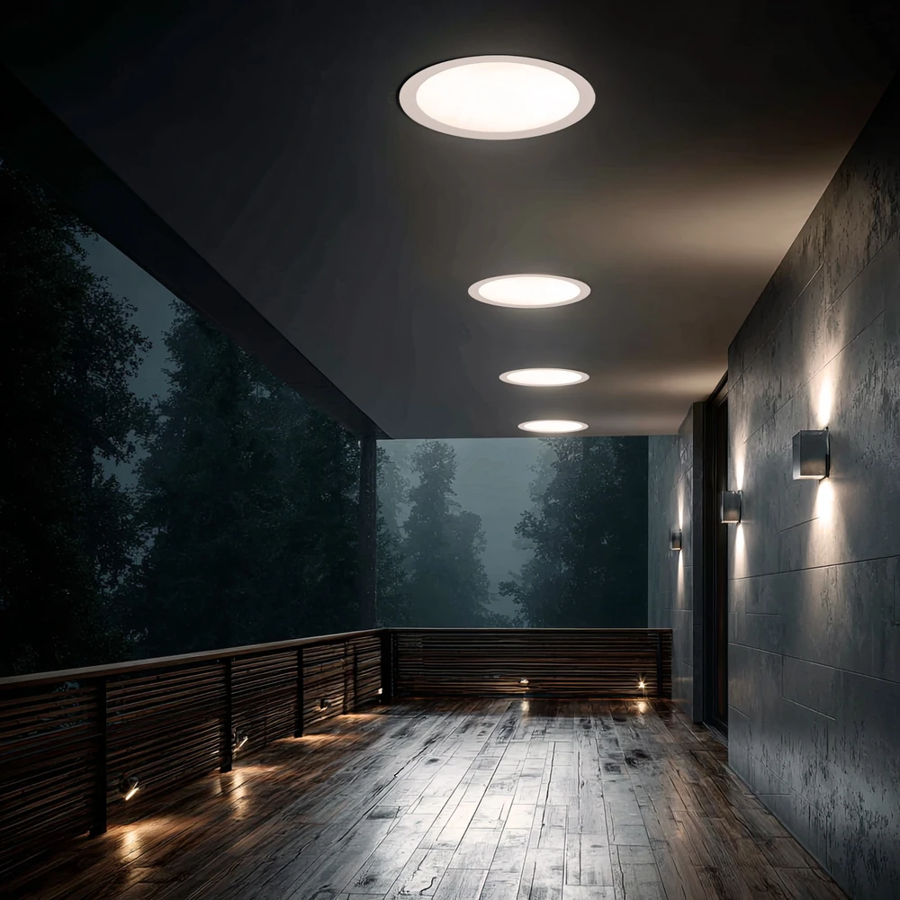 Maclean MCE372 R LED lubų skydelis įleidžiamas SLIM 18W Neutralus Baltas 4000K 170x26mm 1900lm