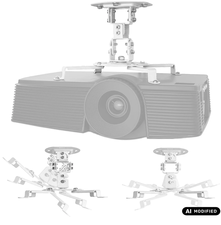 „Maclean“ projektoriaus laikiklis / pakabinamas prie lubų, 54–320 mm, iki 13,5kg, sukimasis 360 laipsnių MC-200 W