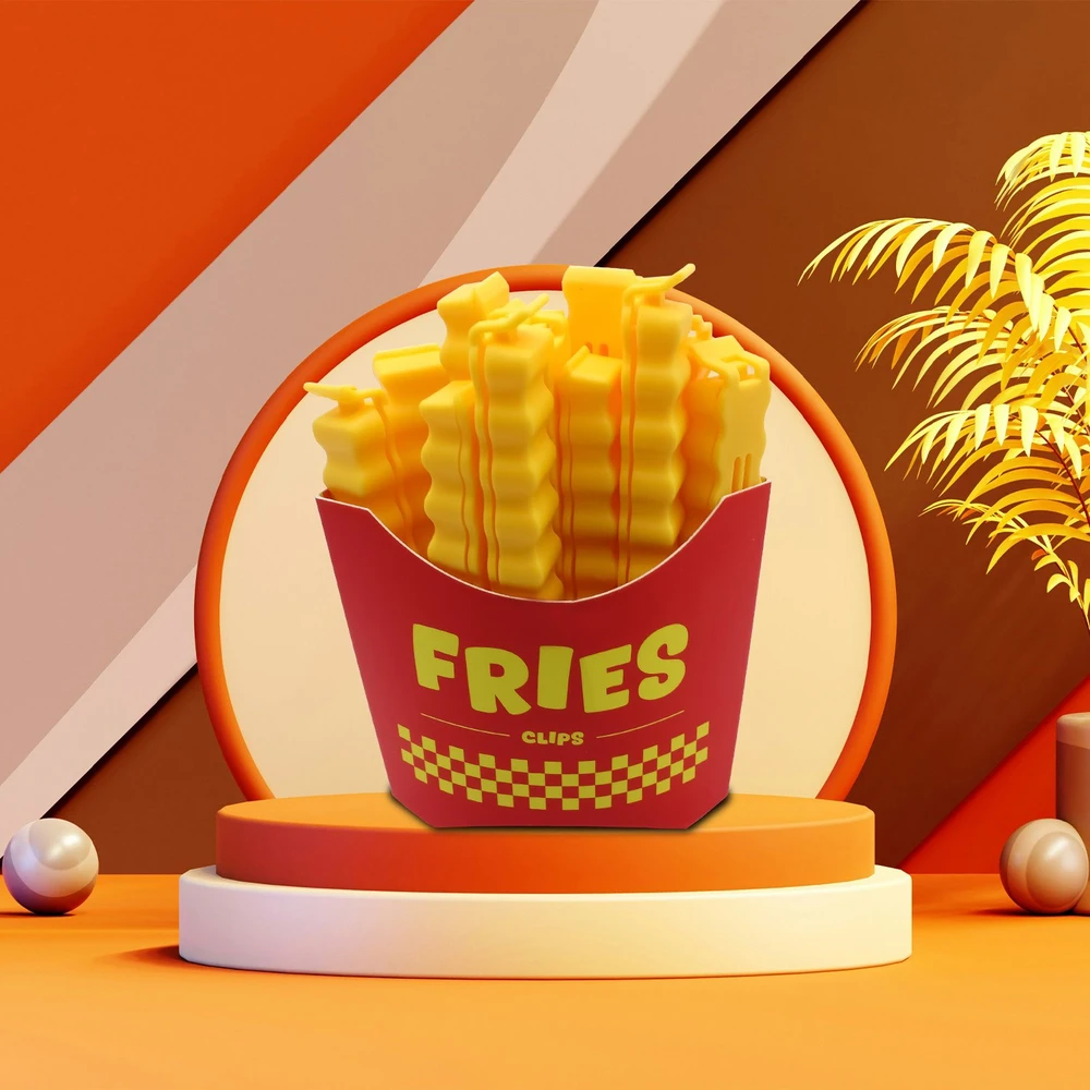 Gertuvė Mad Monkey Pašėlusi beždžionė - „Shutter Clips“ „Fry Fries“
