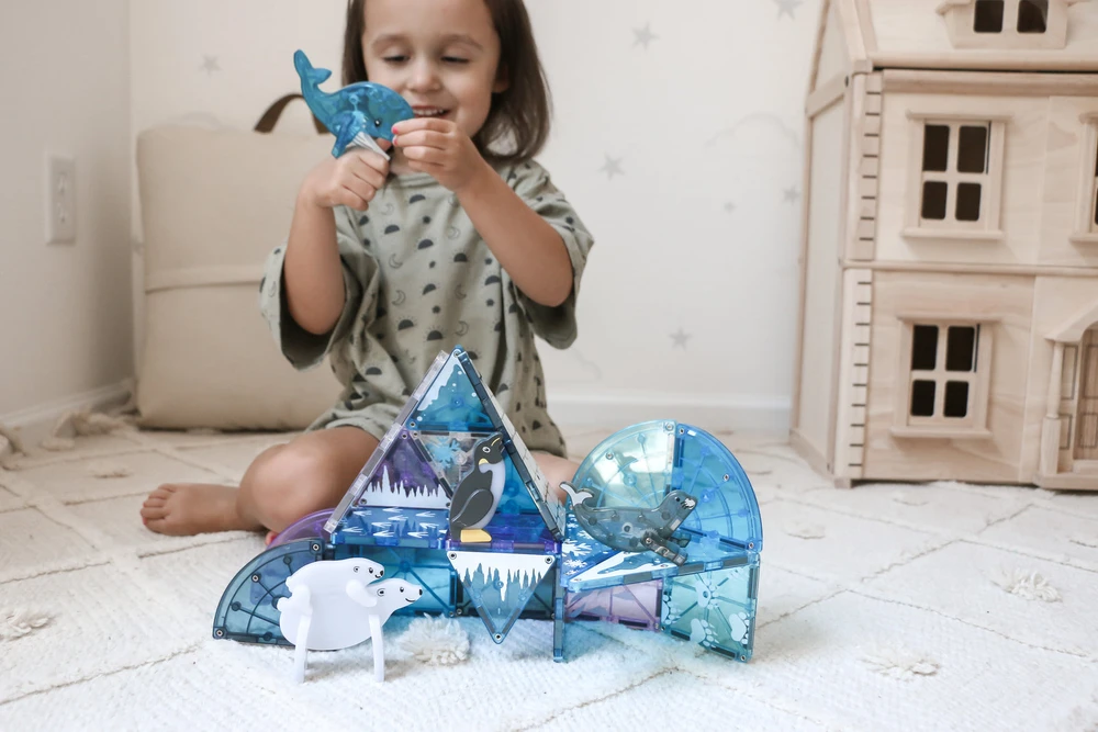 MAGNA-TILES - Arktinių gyvūnų 25 vnt. rinkinys (90221)