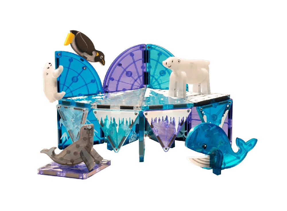 MAGNA-TILES - Arktinių gyvūnų 25 vnt. rinkinys (90221)