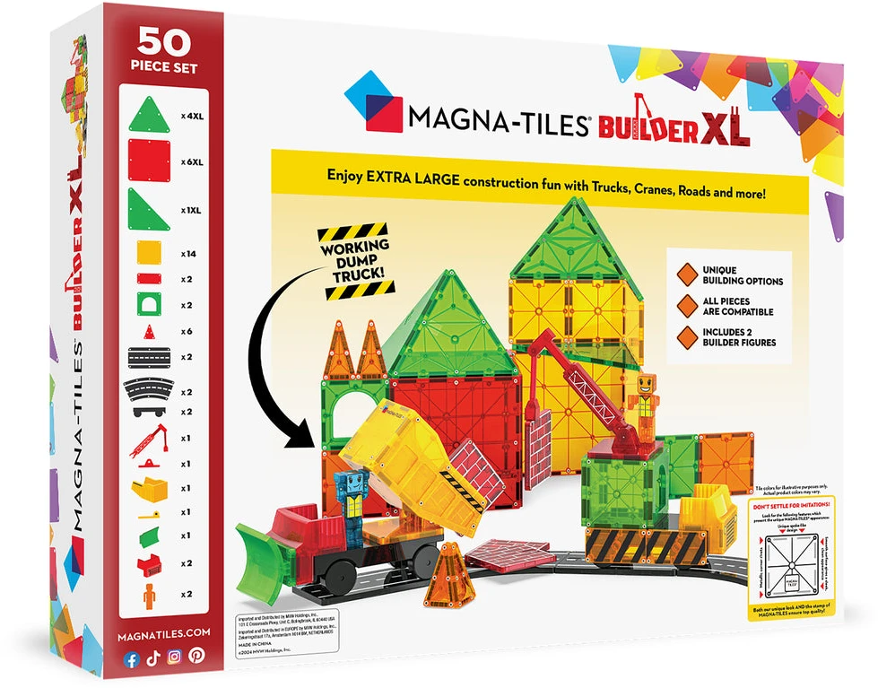 MAGNA-TILES - Builder XL 50 vnt. (90289)