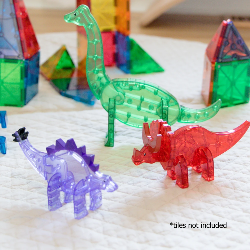 MAGNA-TILES - Dinozaurų 5 dalių rinkinys (90229)