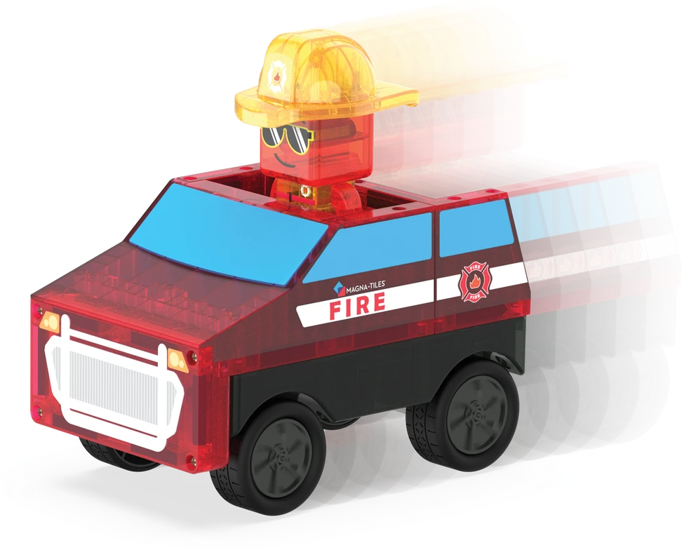 MAGNA-TILES Magnetinis konstruktorius „Ugniagesių automobilis“, 27 det.