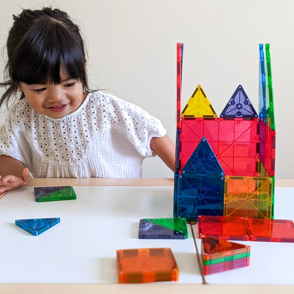 MAGNA-TILES Magnetinis permatomas konstruktorius, 32 det.