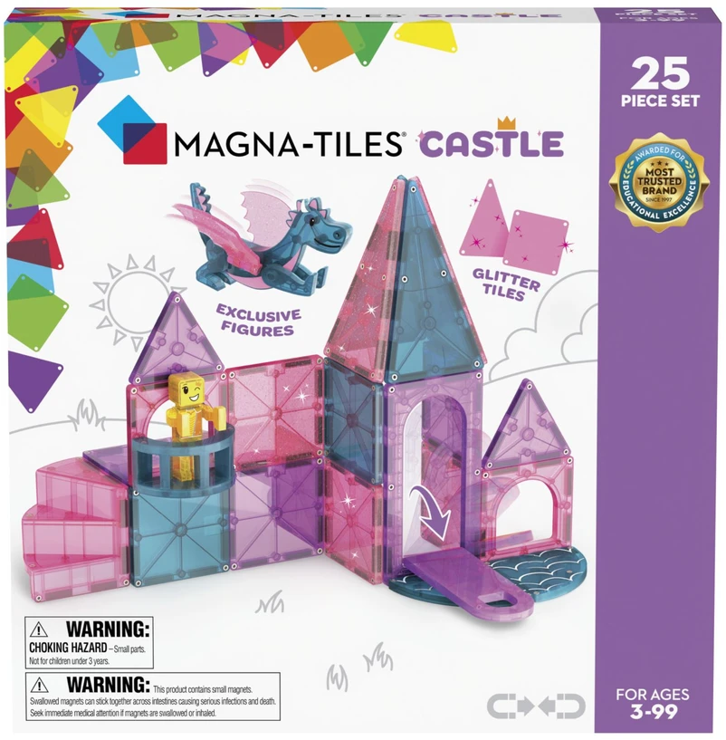 Magna Tiles Magna plytelės - pilis 25 vnt. (90290)
