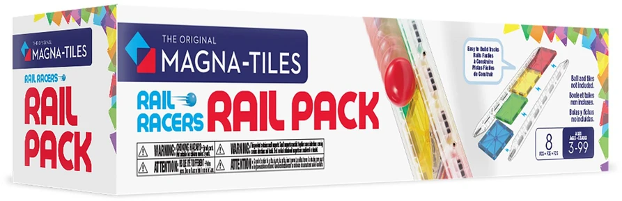 MAGNA-TILES - Magnetiniai takeliai kamuoliukų bėgimui - 8 vnt. (90465)