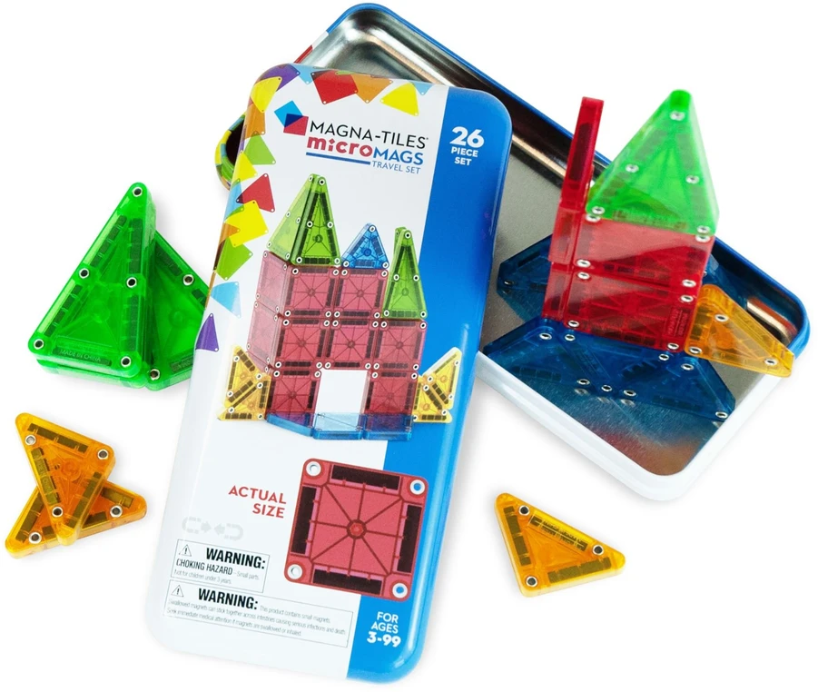 MAGNA-TILES MICROMAGS Kelioninis konstruktorius, 26 det.