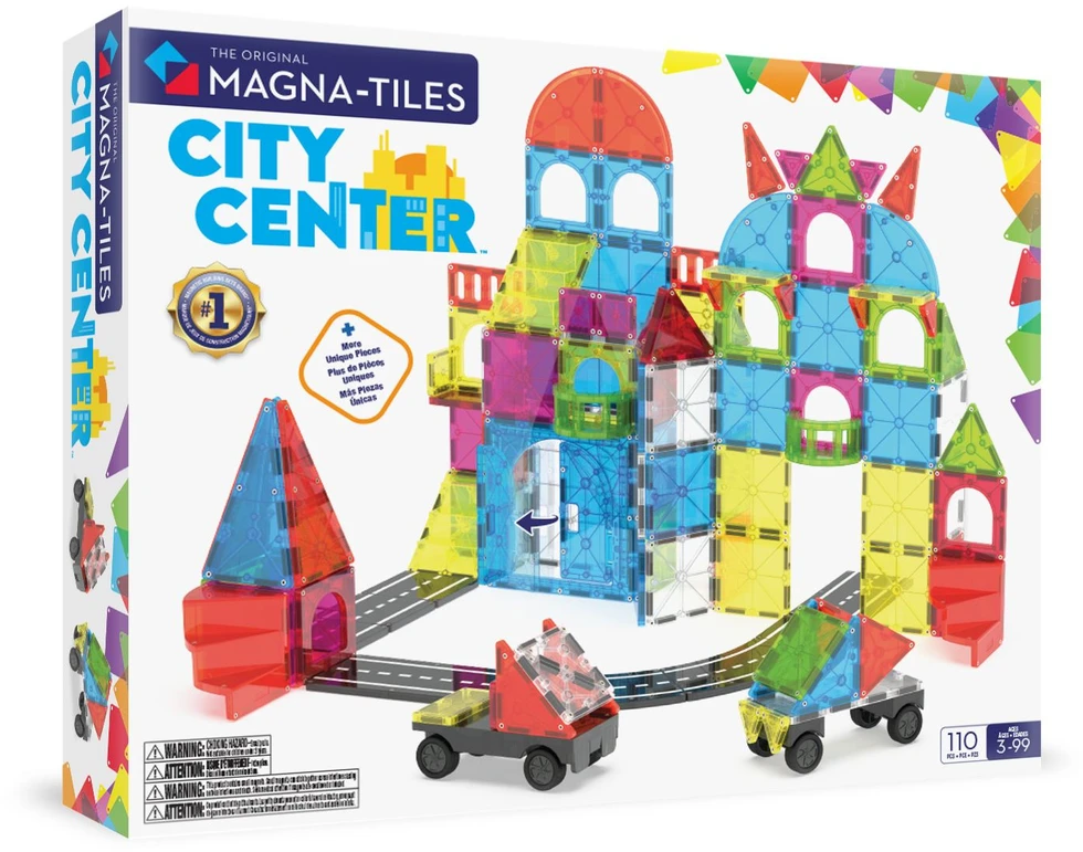 MAGNA-TILES - Miesto centras 110 vnt. (90364F)