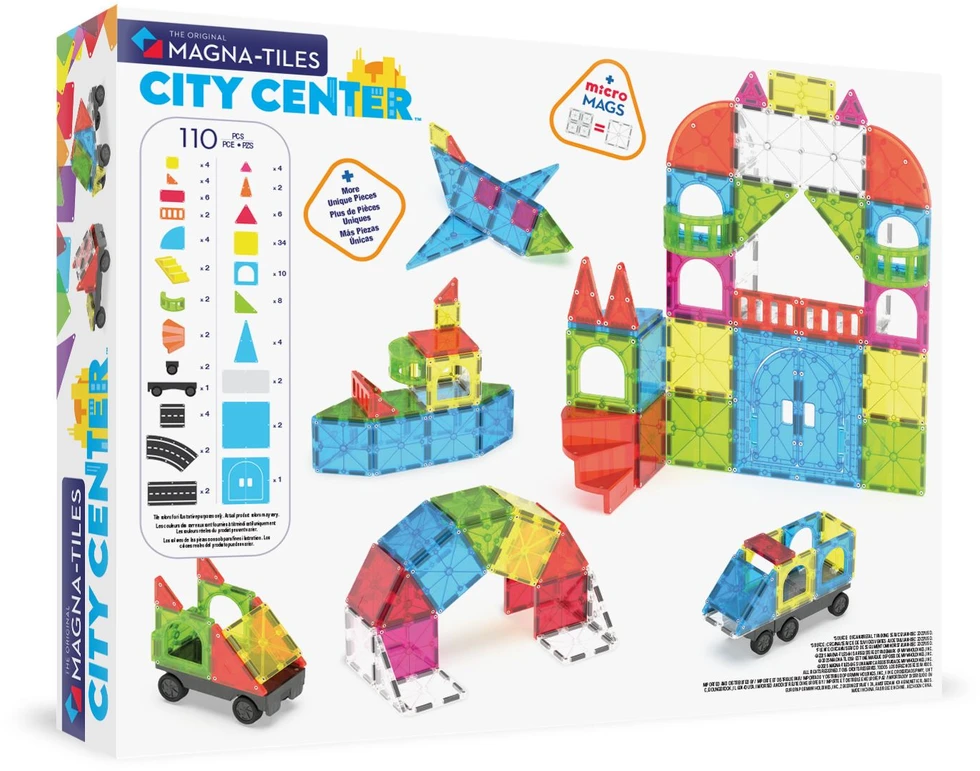 MAGNA-TILES - Miesto centras 110 vnt. (90364F)