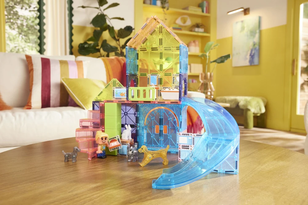 „Magna-Tiles“ – naminių gyvūnėlių žaidimų namelis, 50 vnt. (90354F)