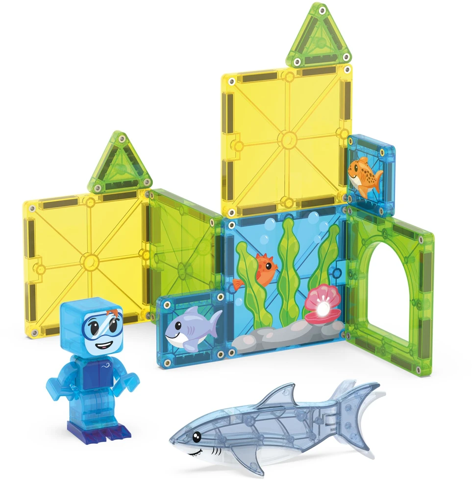 „Magna-Tiles“ – nardymas su rykliais (90482)