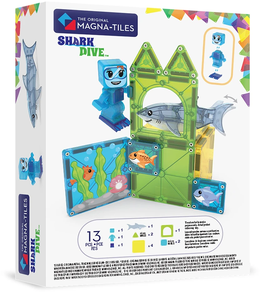 „Magna-Tiles“ – nardymas su rykliais (90482)