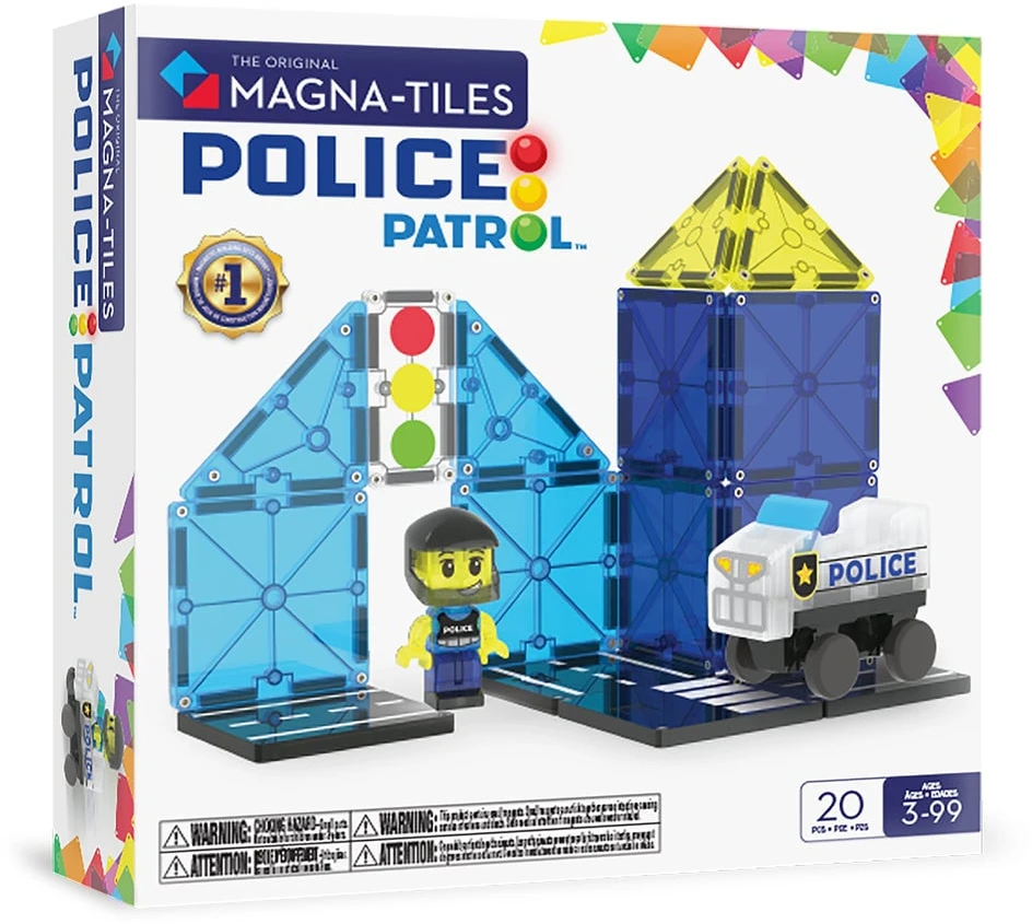 Kontext MAGNA-TILES Magnetinis konstruktorius „Policijos patrulis“, 20 det.